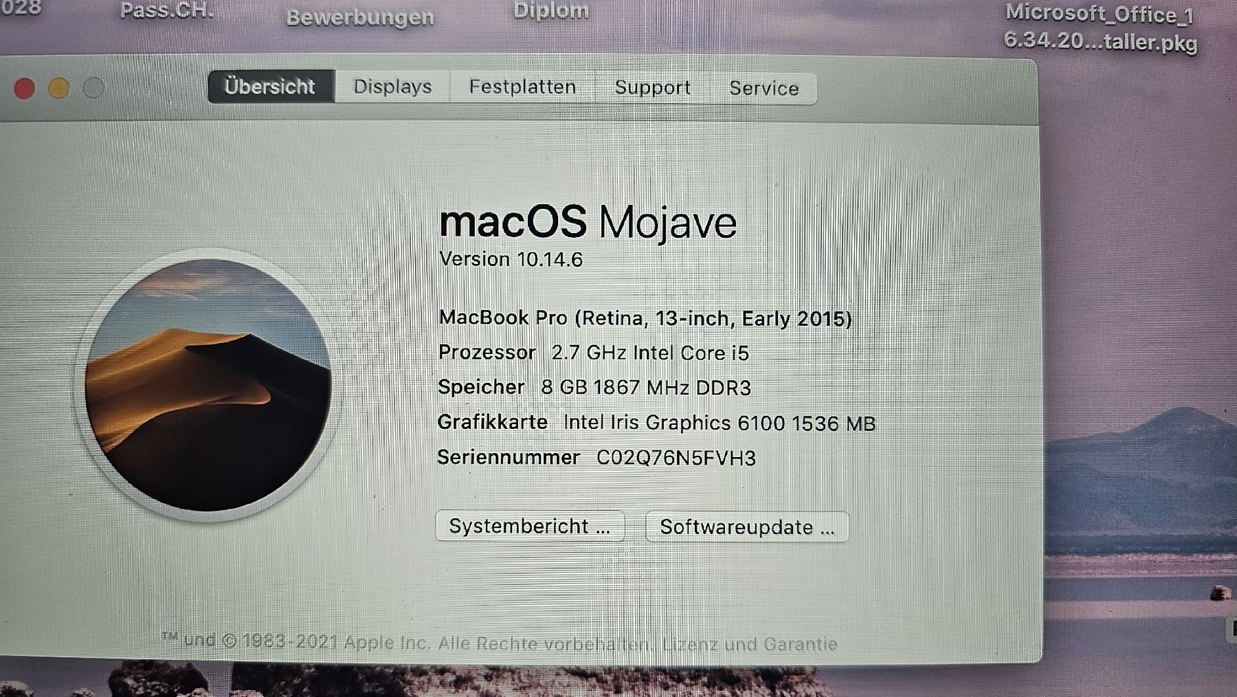 Apple Portables: MacBook Pro 13" Retina Display – D'occasion à Mauren par ehr_5cy6 9