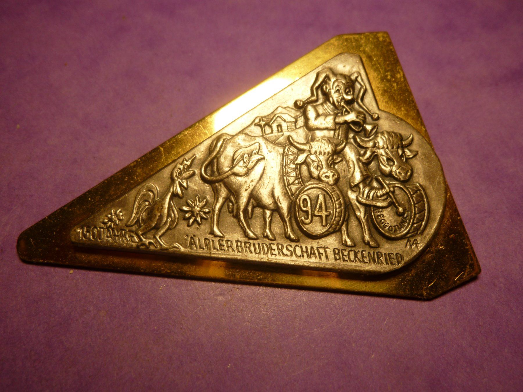 Placchette & Badge: BECKENRIED 1994 GOLD – Usato da Ried (Muotathal) venduto da Mandarin02