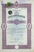 Oesterreichische Staats-Rente-Obligation, Wien - 1897