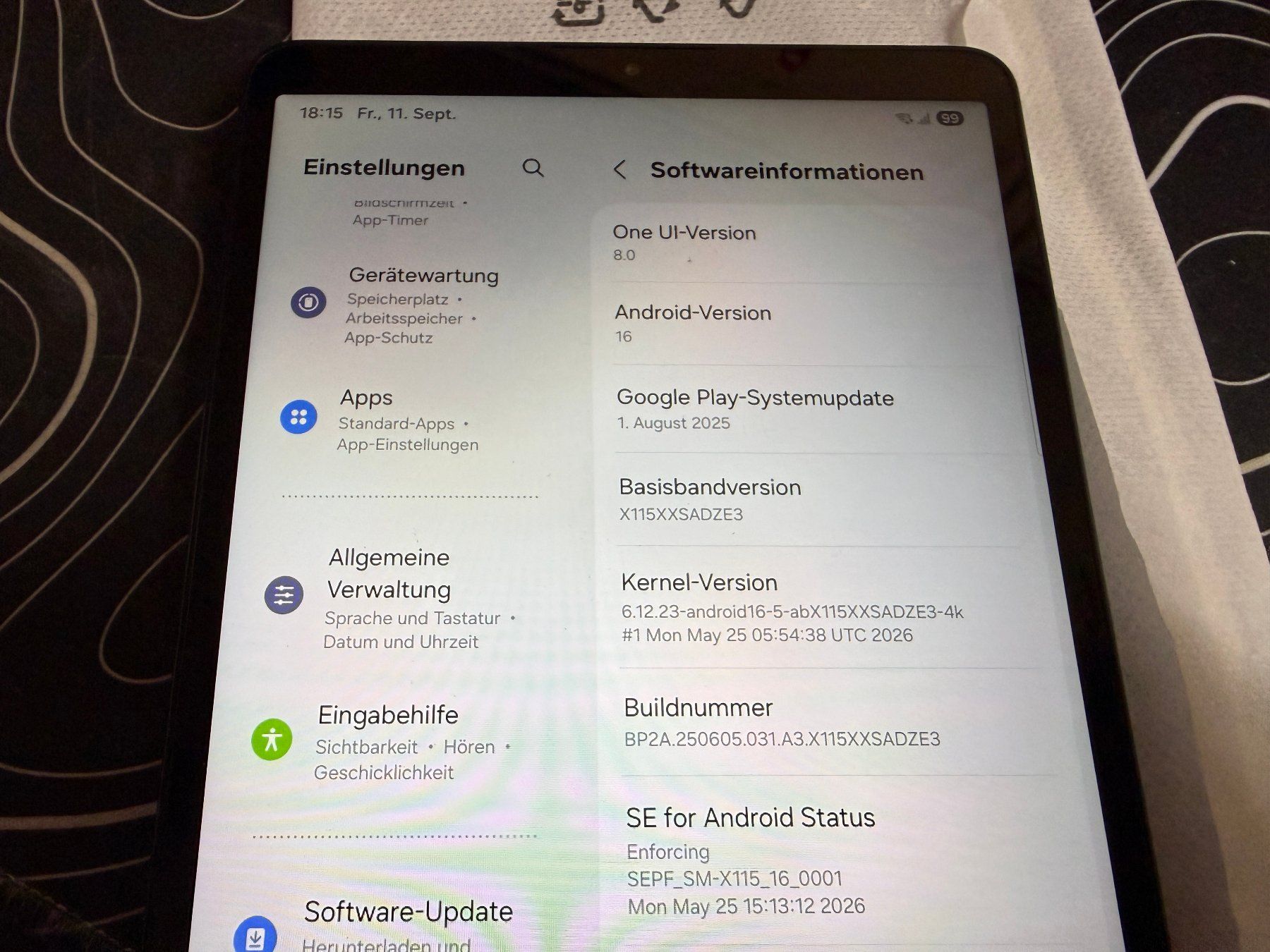 Samsung Tablet PC: Samsung TAB A9 LTE 128GB 8,7" Tablet – Gebraucht aus Au SG von bah_6f5w 7