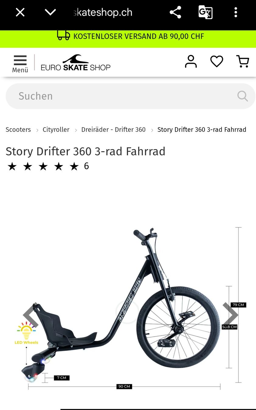Fahrzeuge für Kinder: *** 360° Drifter 3-Rad *** – Gebraucht aus Othmarsingen von Othm13 4