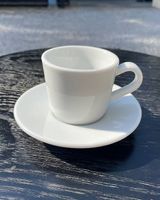 Lot de 15 tasses à café IKEA blanches avec soucoupes
