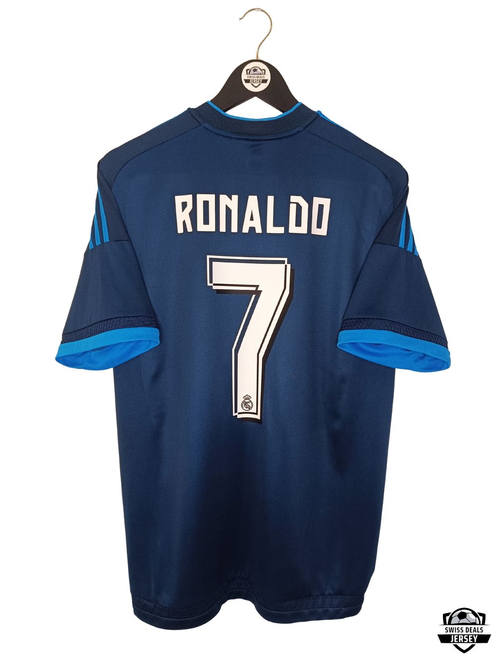 Real Madrid Canottiere & Pantaloni: RONALDO #7 Original Real Madrid 2015-16 Third Trikot – Usato da St-Léonard venduto da SwissDealsJersey
