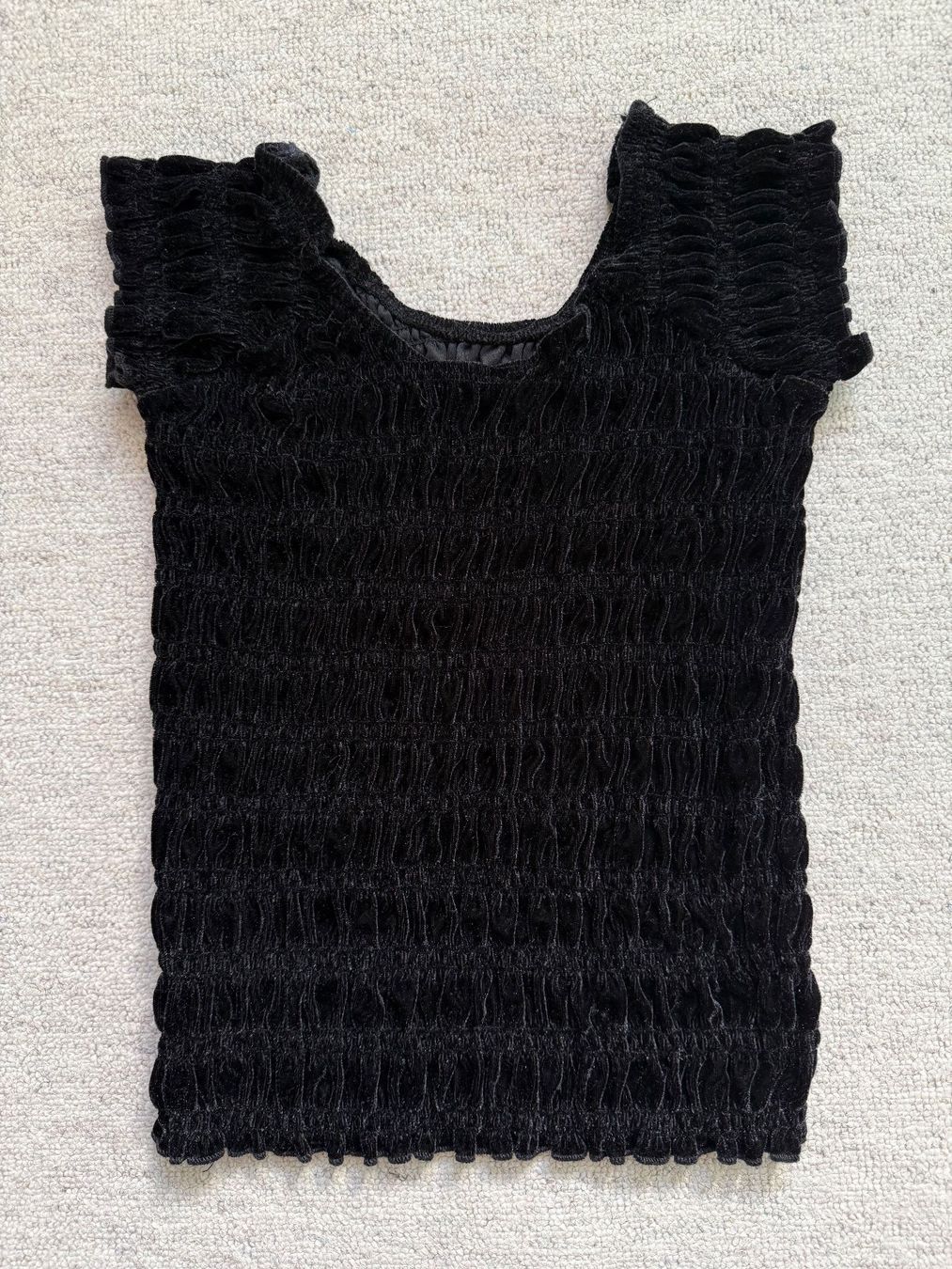 Tops: top " Bik Bok "en smock velours noir – Neu (gemäss Beschreibung) aus Echandens von pepite30 4