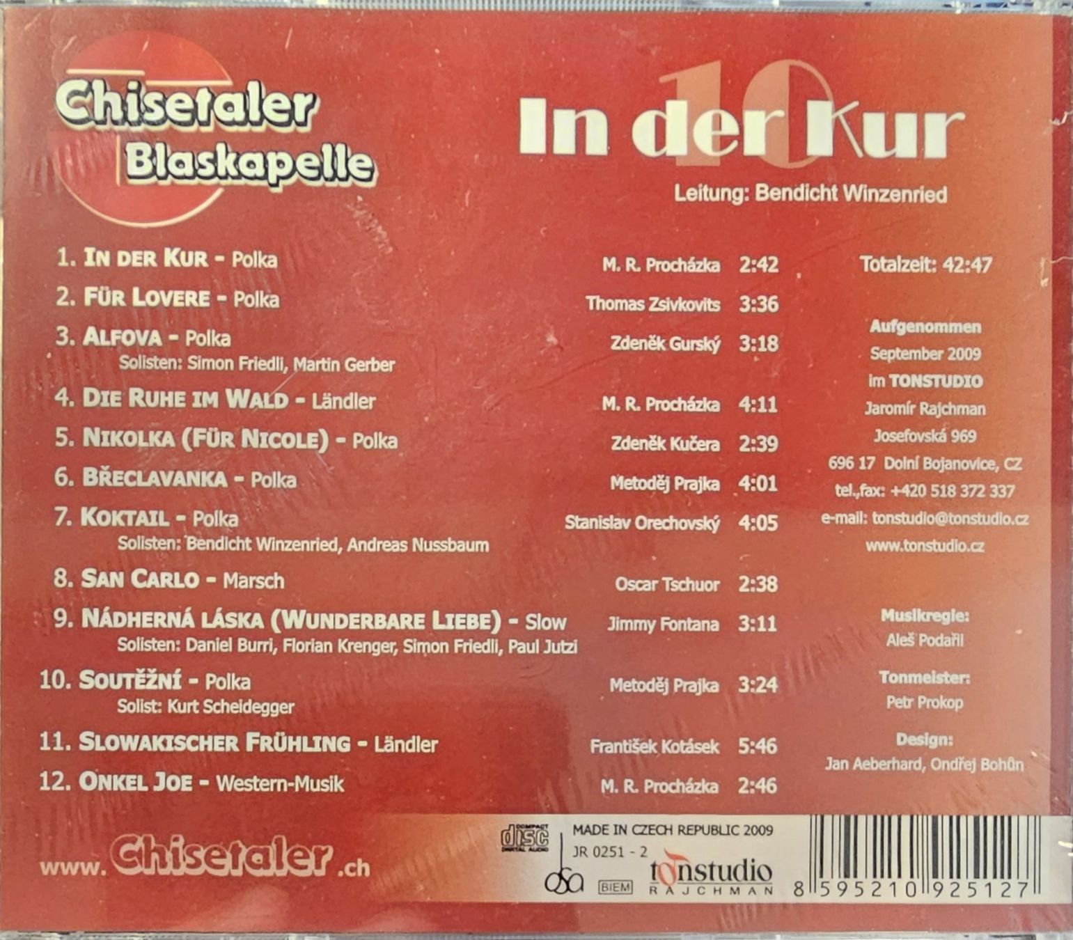 CDs: Chisetaler Blaskapelle - In der Kur – Neuf avec emballage d'origine à Wahlen b. Laufen par Cg10 1