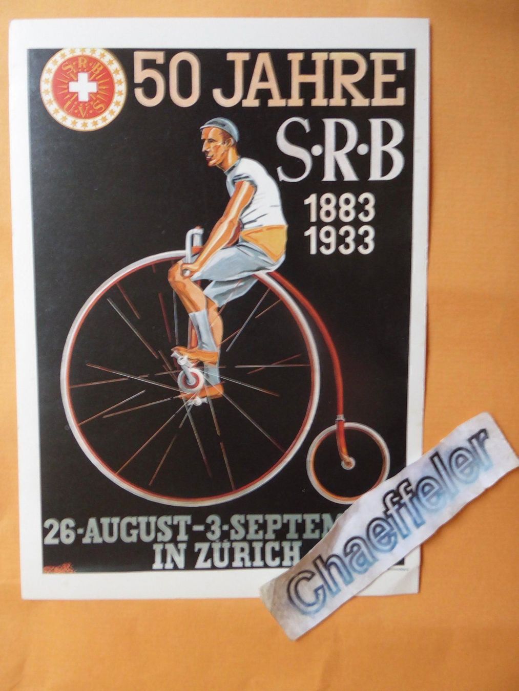 Cartoline postali: 50 Jahre S-R-B 1883  1933 – Difettoso da Zürich venduto da Chaeffeler