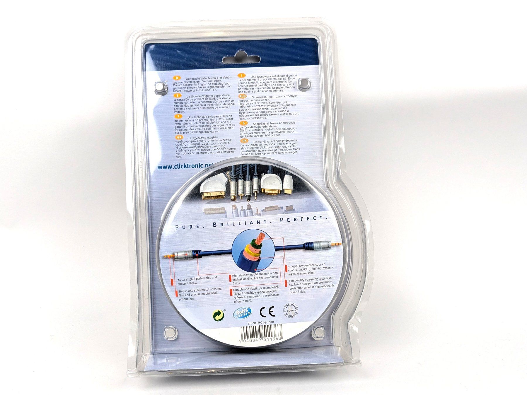 Cavi: CLICKTRONIC Audio Kabel – Nuovo (secondo la descrizione) da Dintikon venduto da Restwert_Dintikon 3