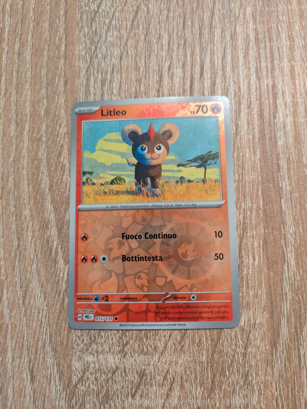 Pokémon Carte collezionabili: LITLEO, PRISMATIC EVOLUTIONS, 15, 2025, REVERSE, ITA, NM/MT – Usato da Losone venduto da AlpineLayer