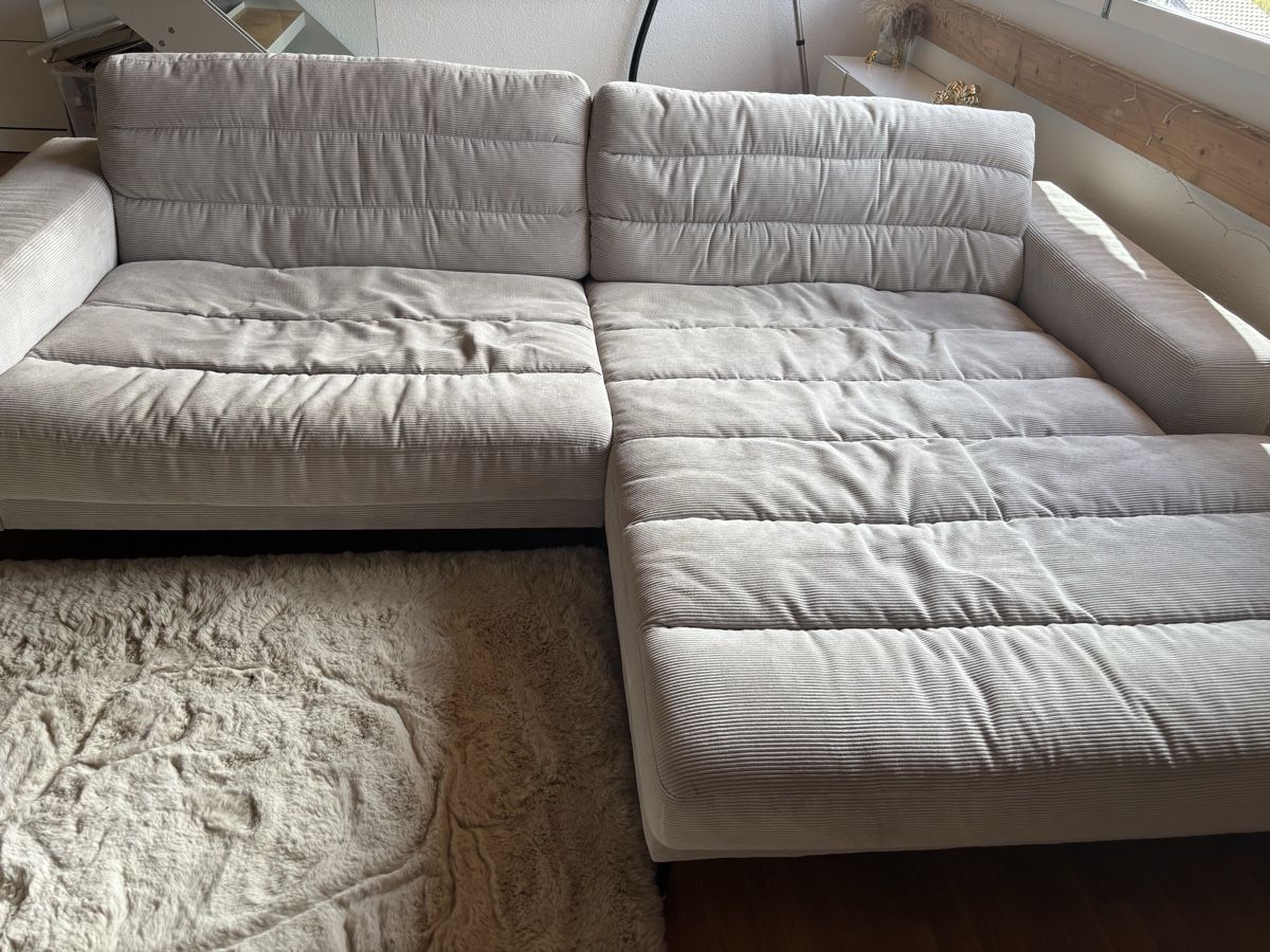 Divani: Ecksofa Cordstoff hellgrau  gebraucht – Usato da Lostorf venduto da gia_l7sb
