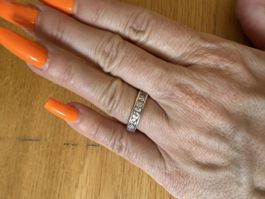 Thomas Sabo Ring Silber Zirkonia Grösse 52 guter Zustand