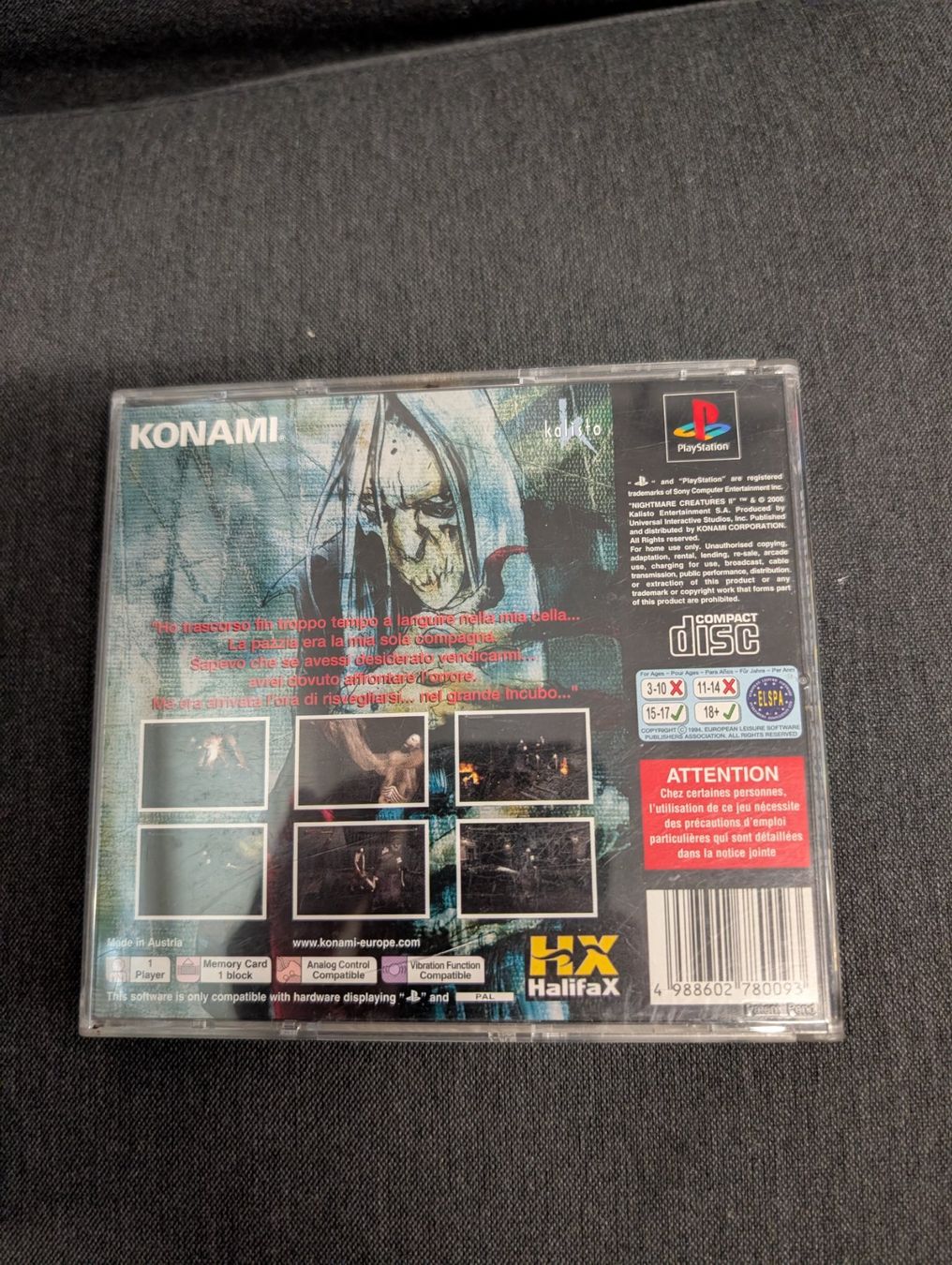 Jeux: Nightmare creatures II Sony ps1 – D'occasion à Giubiasco par Ticinerd 1