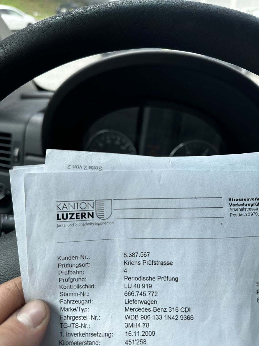 Mercedes-Benz Veicoli commerciali: Mercedes Sprinter 316 CDI AUTOMAT – Usato da Luzern venduto da Swiss-Garage 8
