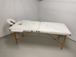 Massageliege Gonser klappbar weiss gebraucht guter Zustand