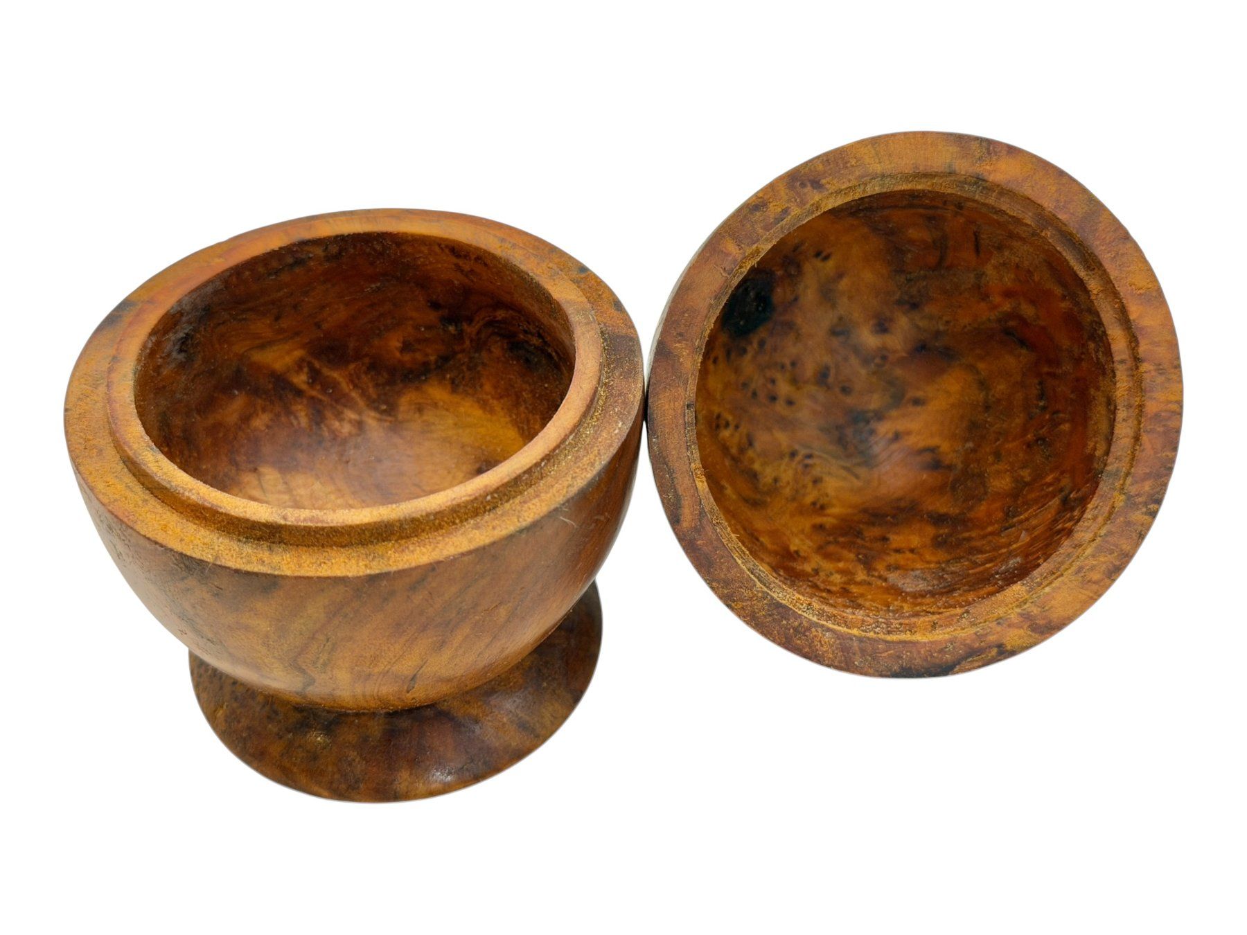 Barattoli: Boîte ancienne en loupe de thuya – Usato da Morges venduto da vintiques 6