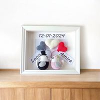 Geschenkset im Rahmen zur Hochzeit personalisiert