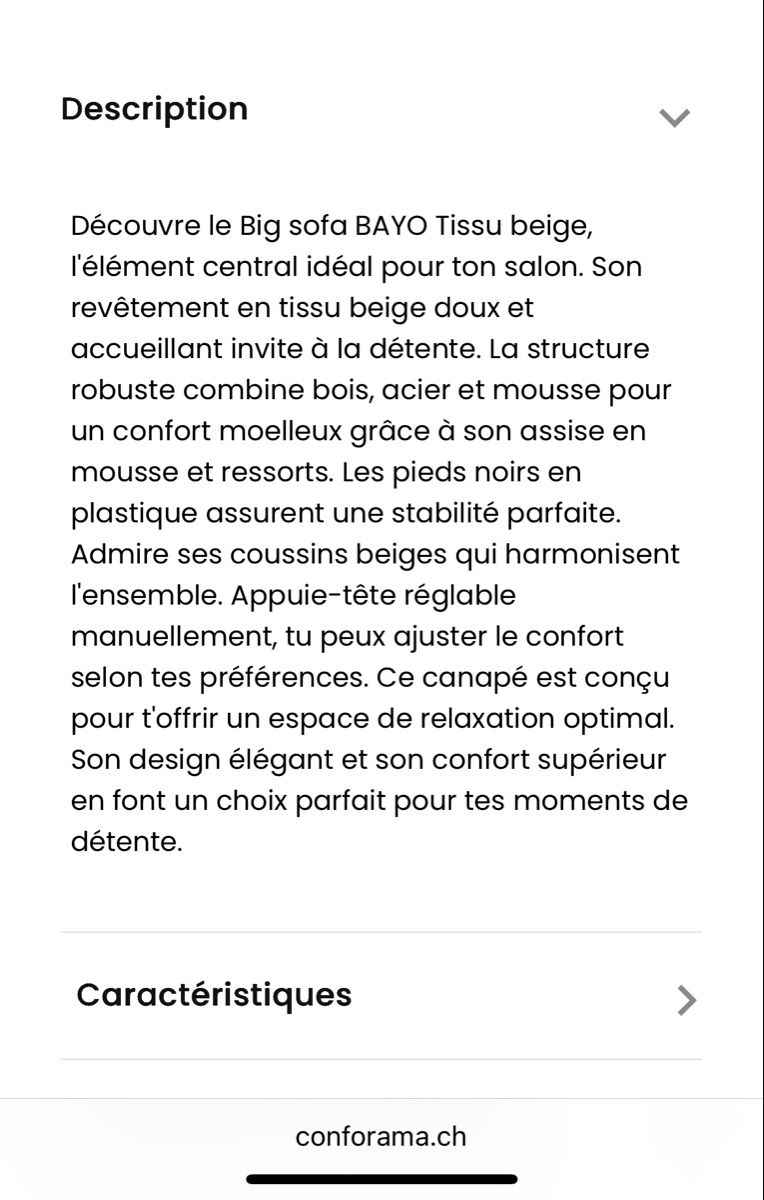 Sofas: Canapé Big Sofa – Neuf (Voir description) à Ponthaux par Lisil79 3