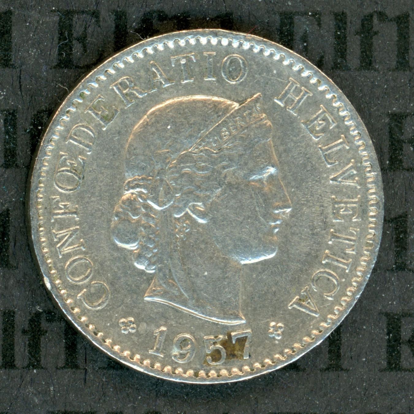 Tutti le monete: CHF___0.05 1957 -vz 5 Rappen – Usato da Widnau venduto da Elf11