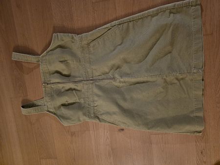 J.Crew Overall Dress Olive Green Size 12 Cotton