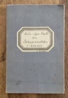 alte Automobil- u. Radfahrerkarte SCHWARZWALD auf Leinwand