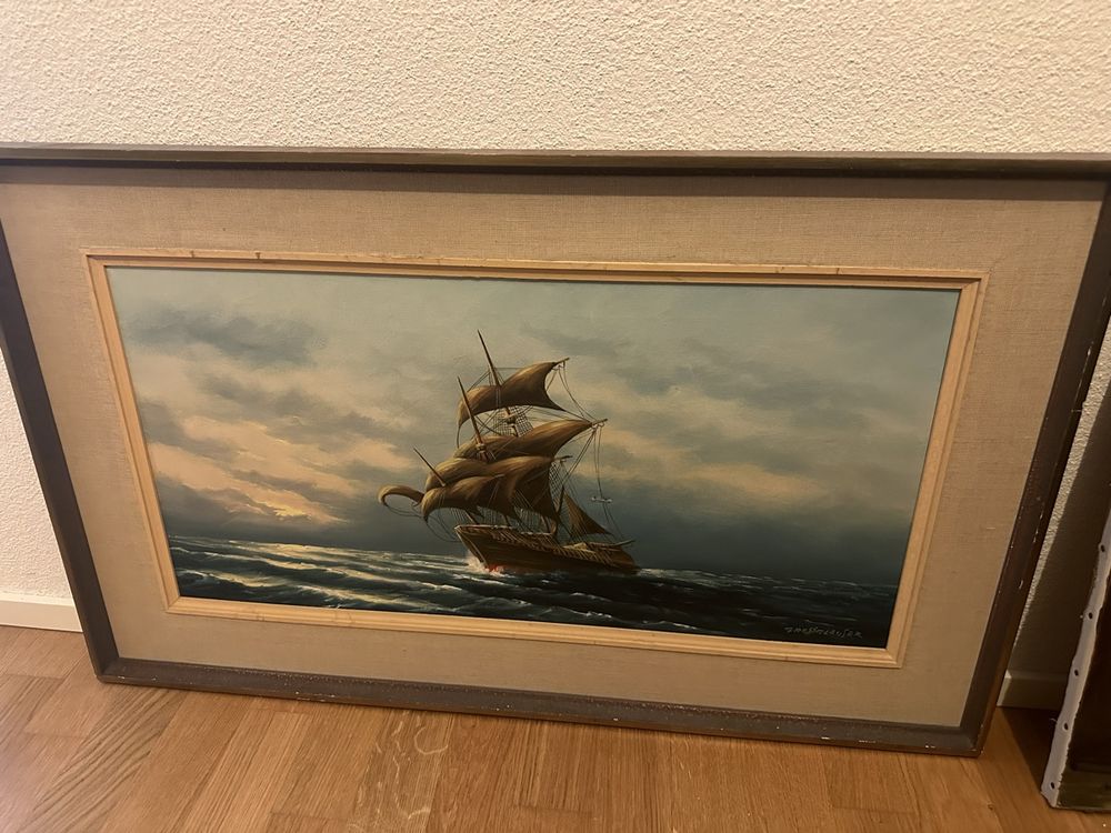 Wandbild Leinwand 60x90cm - Viehtränke An Einem Waldteich Von Friedrich Voltz