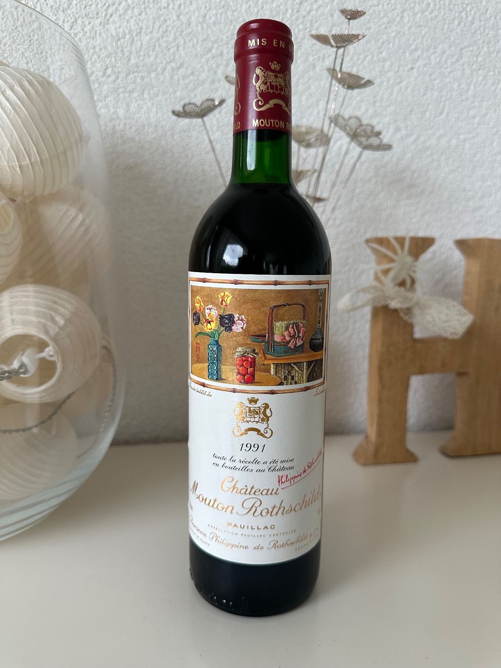 Mouton Rothschild Vino: Château Mouton Rothschild 1991 – Nuovo (secondo la descrizione) da Yens venduto da Rilou80