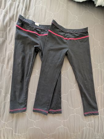 Mädchen Thermo Hosen schwarz Grösse 110/116 2 Stk