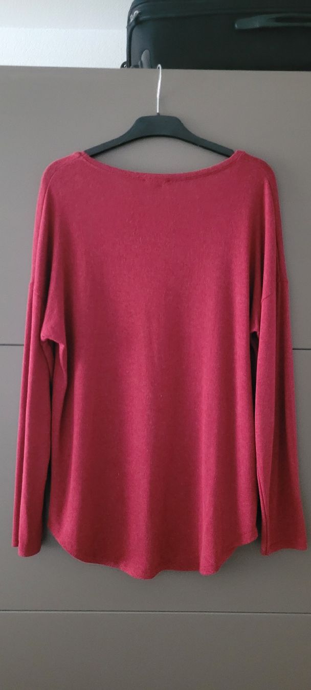 Pullover & Sweatshirts: Miss Love pull bordeaux imprimé taille L/XL  – Neu (gemäss Beschreibung) aus Vevey von x_y_f 2