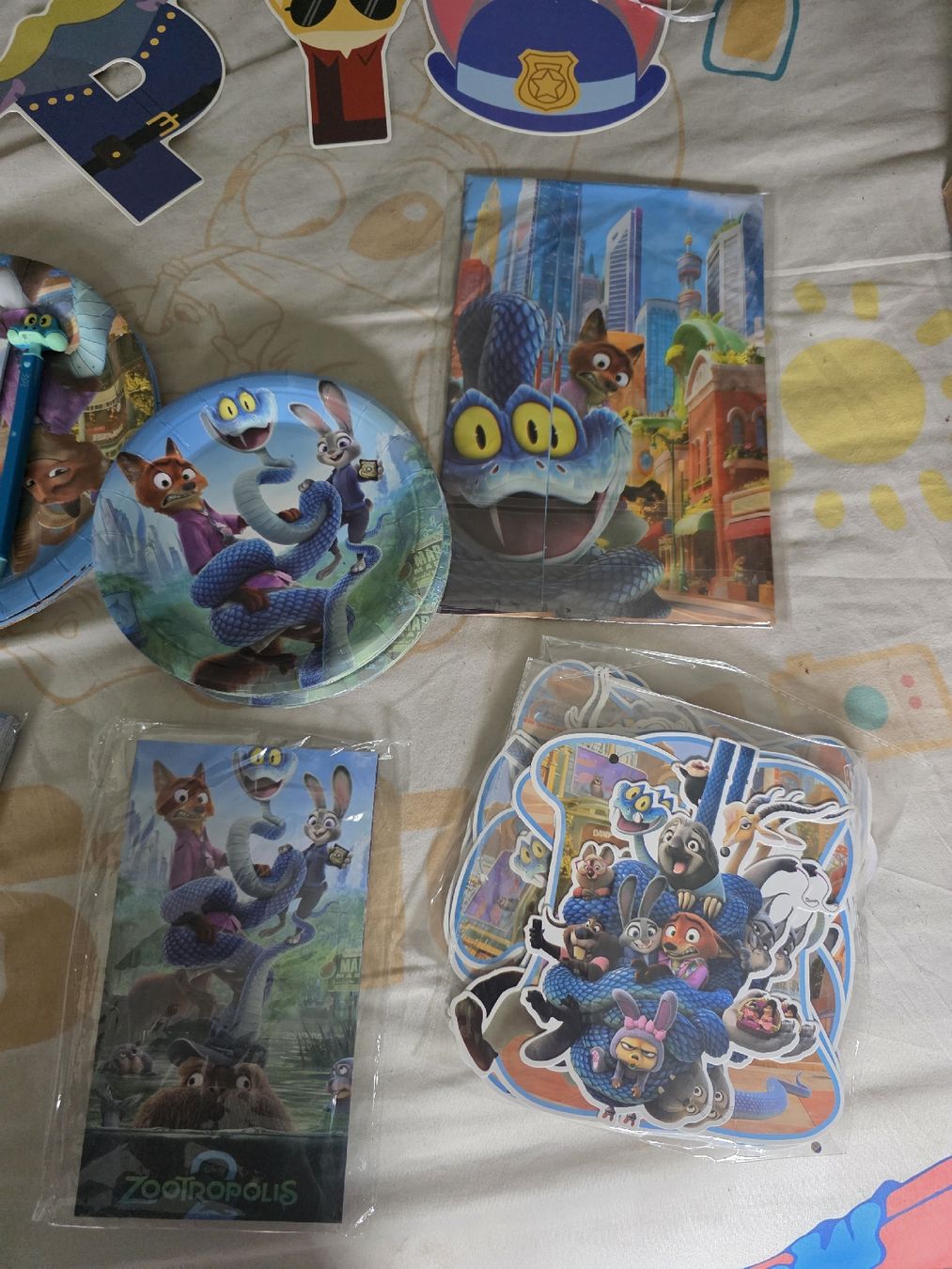 Tutte le decorazioni: Zootropolis Geburstagdeko Set – Nuovo e nell'imballaggio originale da Ebikon venduto da TessStoran 1