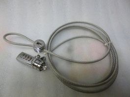 Notebook lock with number combination. Cable length 1.5m