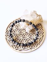 Bracelet en pierres naturelles – Gabbro Indigo