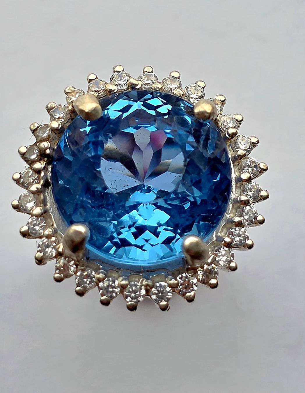 Anelli: Blau Topas Fingerring – Nuovo (secondo la descrizione) da Zürich venduto da Benedikt21 3