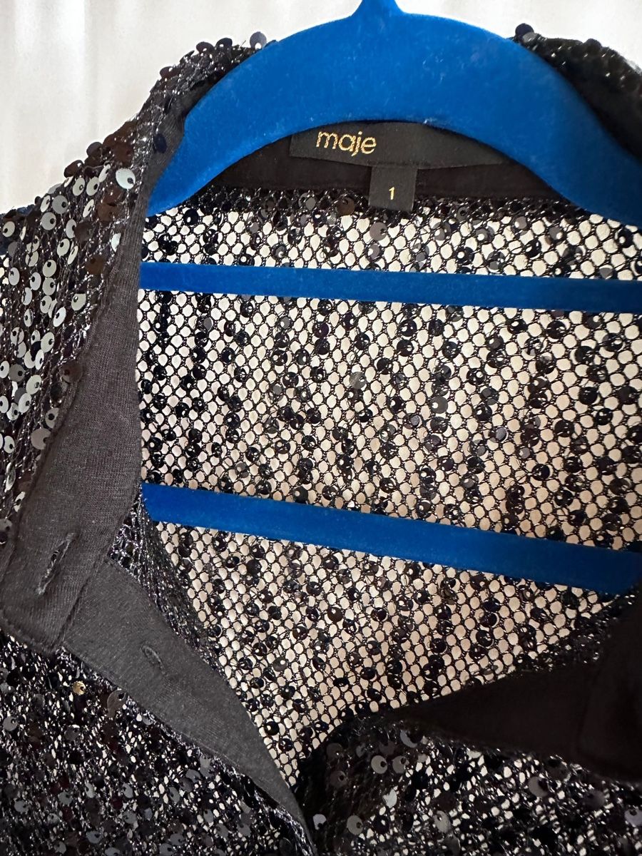 Bolero: Maje – veste courte à sequins noirs – Nuovo (secondo la descrizione) da Villeneuve VD venduto da tat_9fhl 1