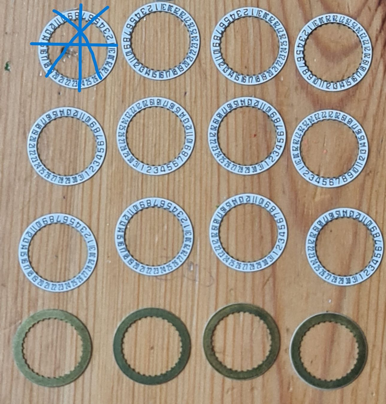 Montres: Datumscheibe D = 25.4 mm -15x – Neuf (Voir description) à Winterthur par Hai6
