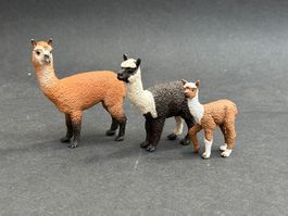 Schleich Alpaka Stute Fohlen Hengst Familie Lama