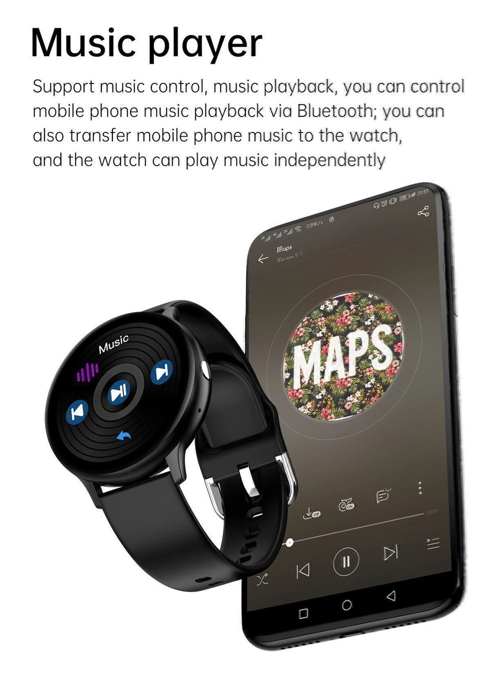Smartwatch: SMARTWATCH - SPORT & CALL SMARTWATCH - BLUETOOTH SMARTWATCH – Nuovo e nell'imballaggio originale da Kriens venduto da swissgadget 4