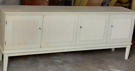 sehr robuste Massiv Holz Antik sideboard 《Art;2746》