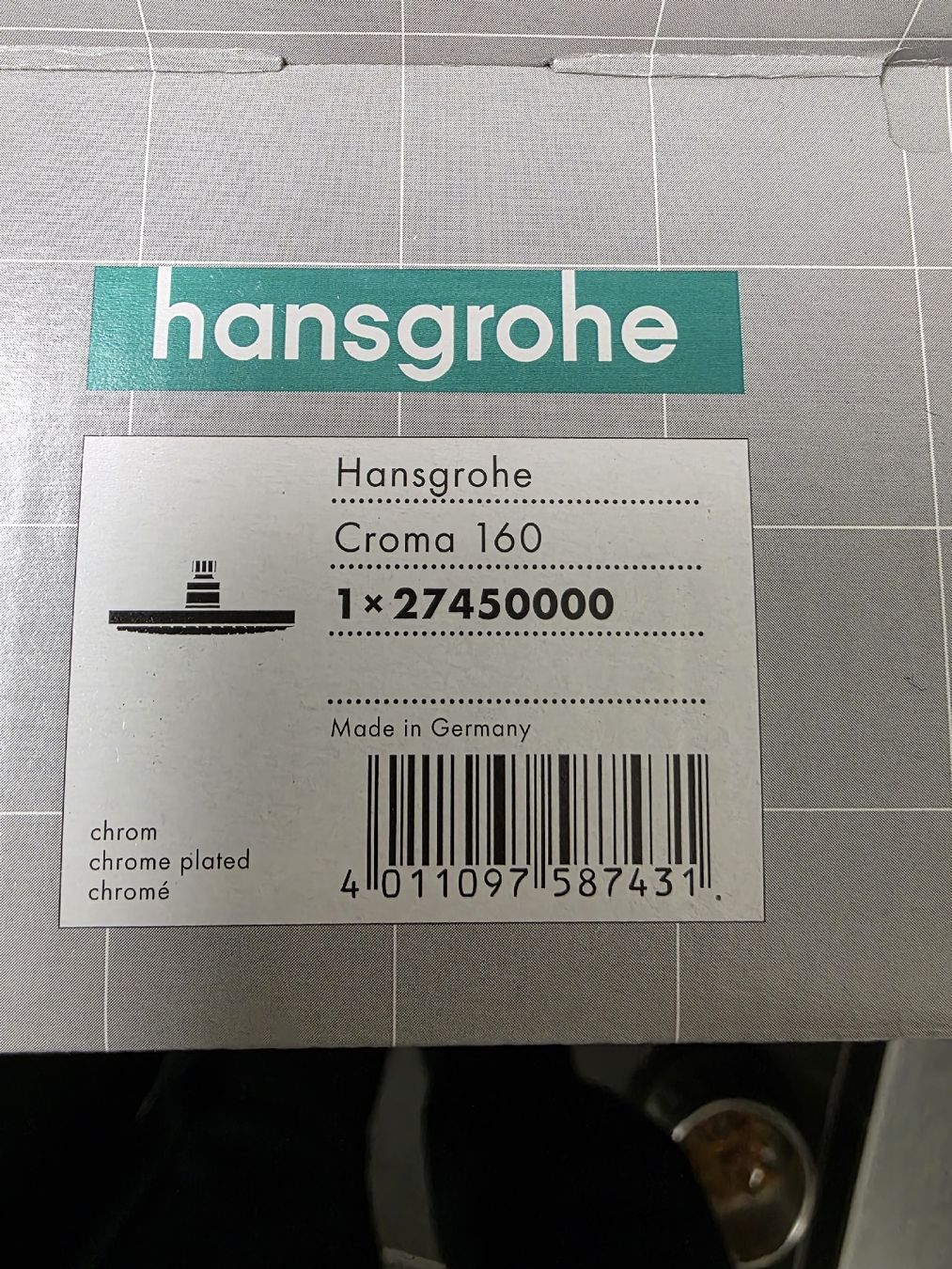 Hansgrohe Soffioni doccia: Hansgrohe Kopfbrause CROMA 160 mm – Nuovo e nell'imballaggio originale da Spreitenbach venduto da R11a 2