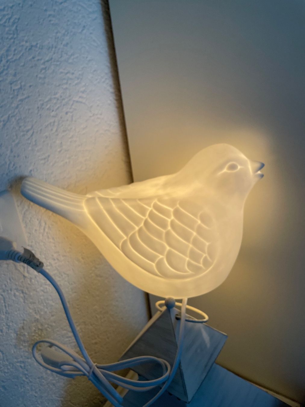Lampade: Deko Vogel mit Licht Tisch Lampe – Nuovo (secondo la descrizione) da Bolligen venduto da Tarahumara 2
