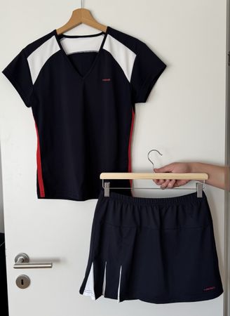 HEAD Tennis Set Damen Gr. L 40 Shirt + Rock mit Hose