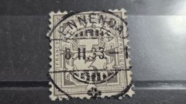 1893 3 Rp. Ziffer 59 A Vollstempel Ennenda Kt. Glarus