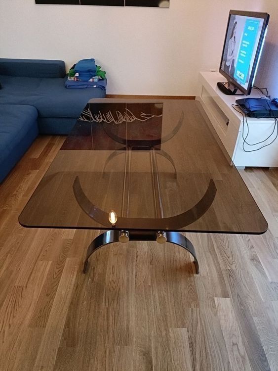 Tavoli: Couchtisch aus Glas und Metall – Usato da Ennetbühl venduto da Van_Schoch 6