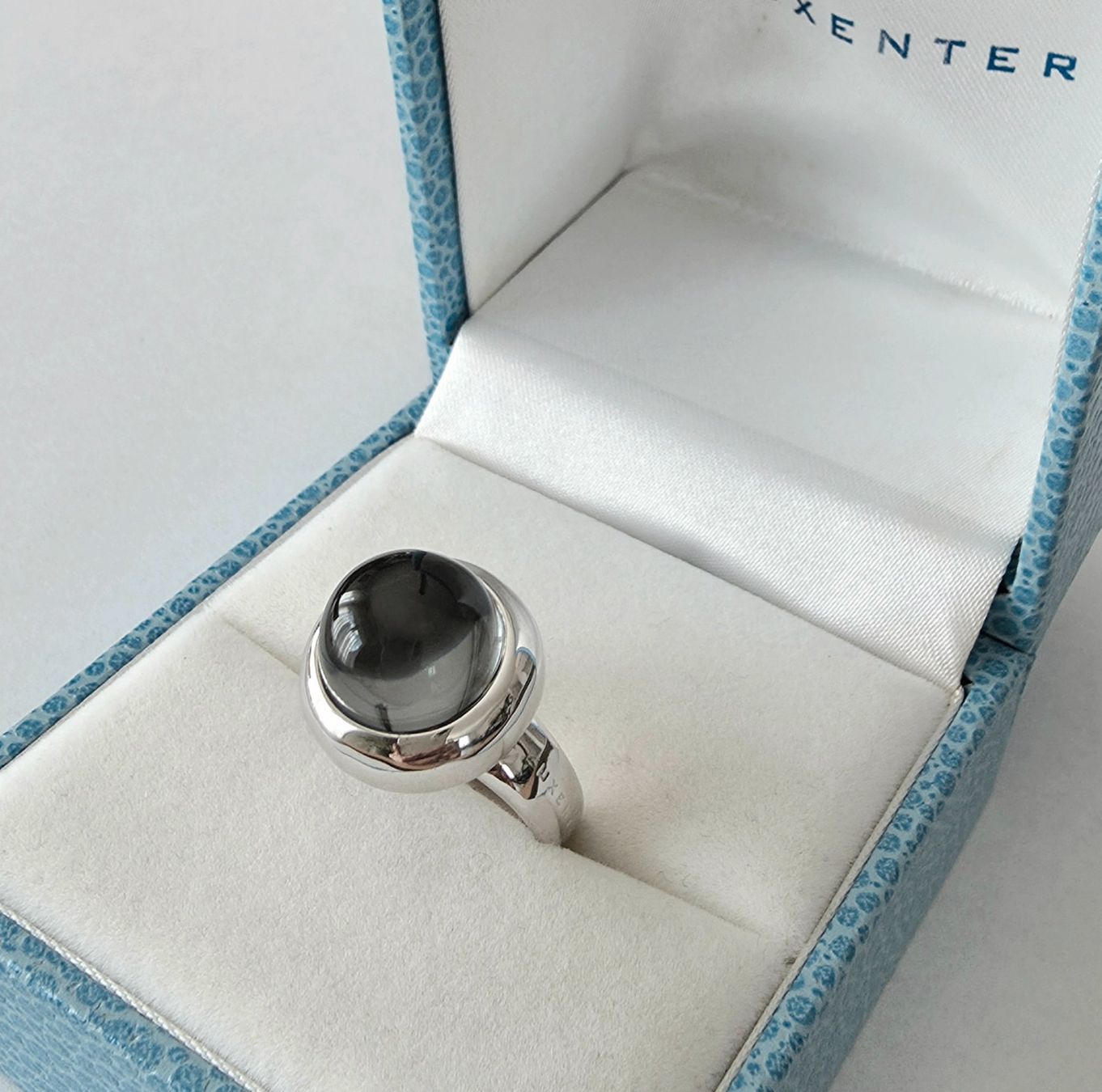 Ringe: Schlichtes Design Silberring 925 mit Bergkristall-Cabochon – Neu und originalverpackt aus Uetikon am See von Coralreef 1