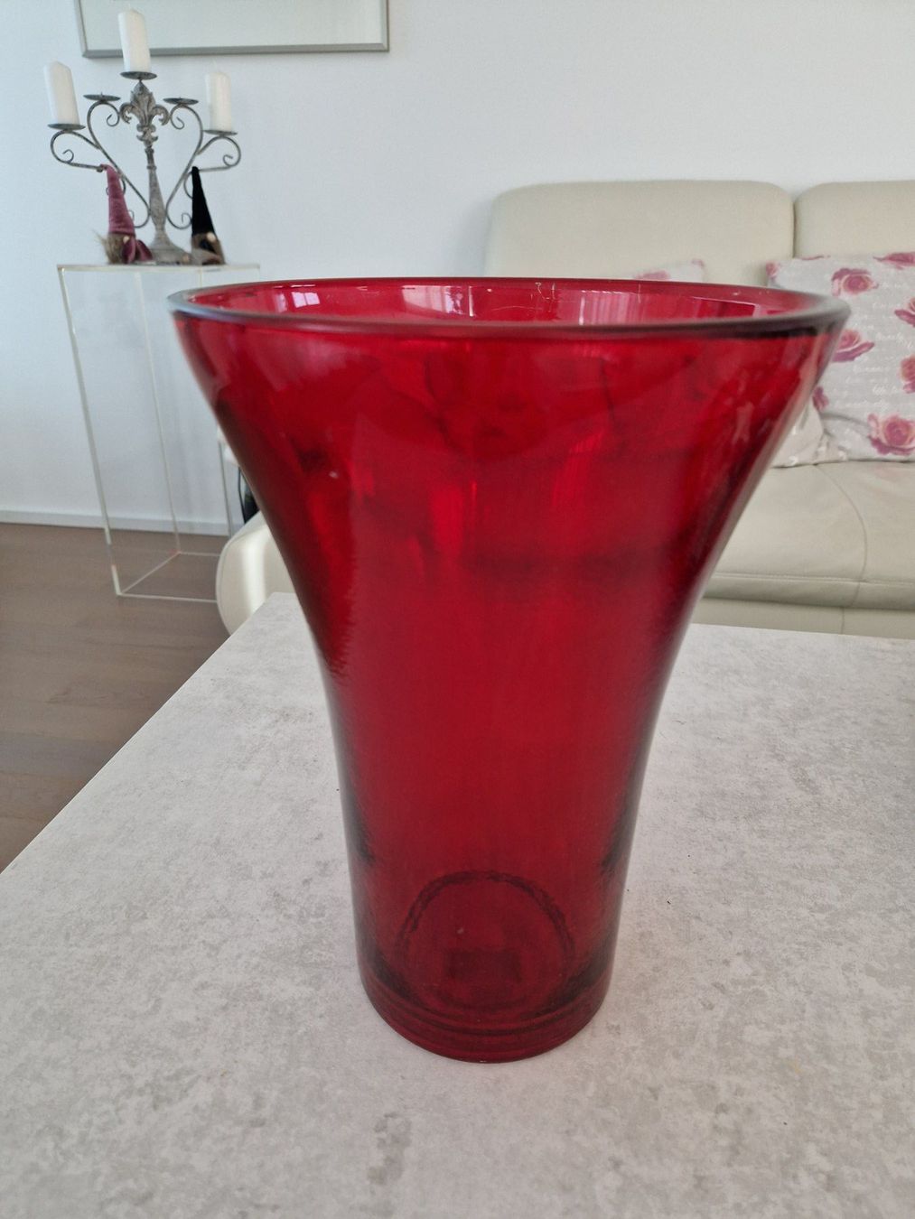 Vasi & Recipienti: Blumenvase Glas dunkelrot – Usato da Horgen venduto da ren_65gp