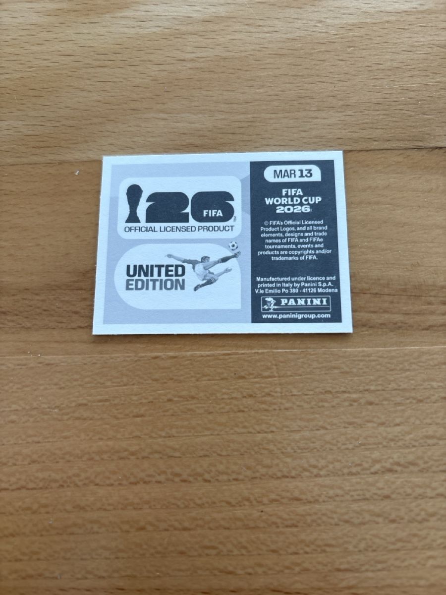 Panini Sammelbilder & Trading cards: Panini WM Sticker MAR 13  – Neu (gemäss Beschreibung) aus Niederrohrdorf von 92Fischli 1