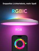 Moderne Govee LED Deckenlampe mit RGB und App Bedienung