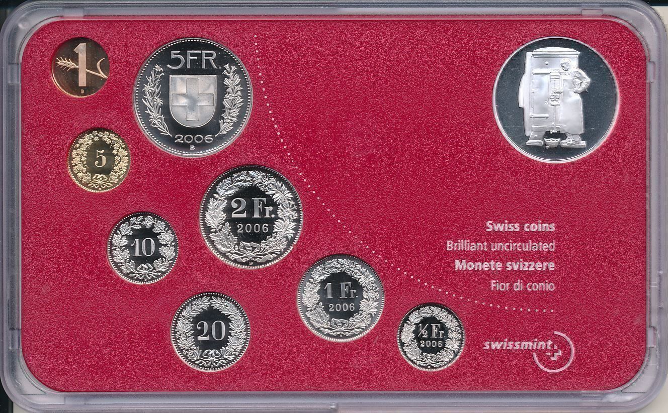 Toutes les monnaies: Münzsatz 2006 Stempelglanz – Neuf avec emballage d'origine à Obfelden par Octavia61 2