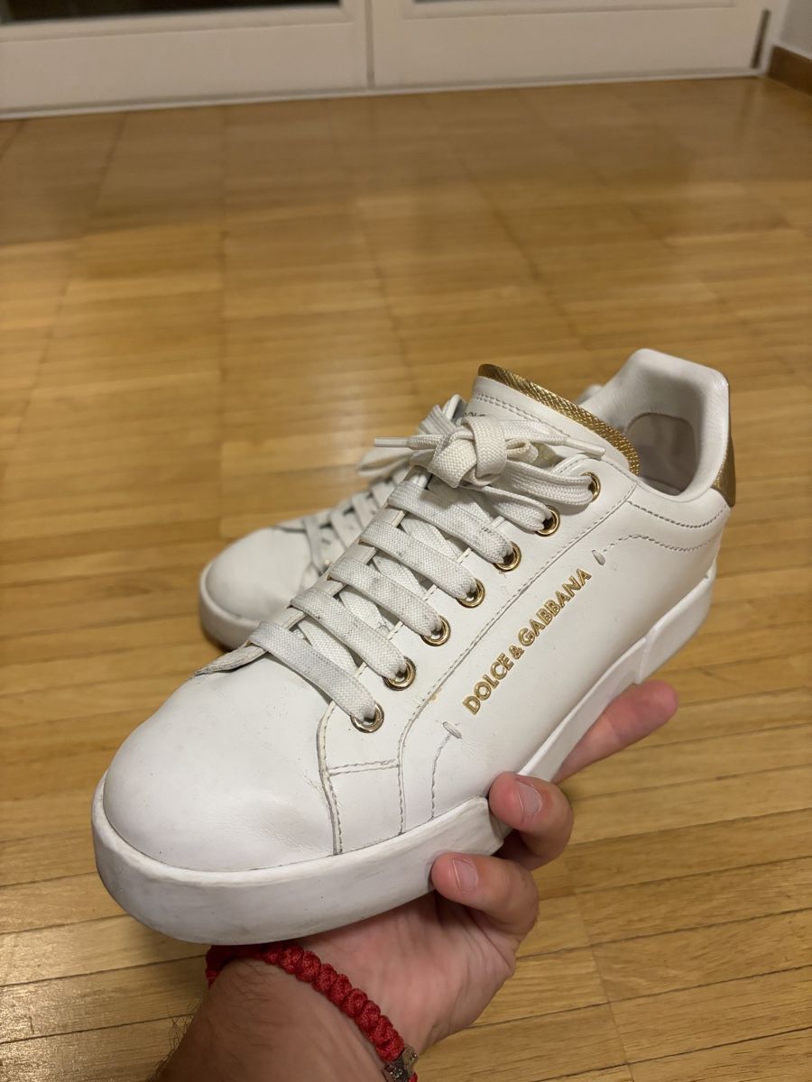 Dolce & Gabbana Scarpe da donna: Dolce & Gabanna Sneaker weiss gold – Usato da Herisau venduto da ogkosta 1