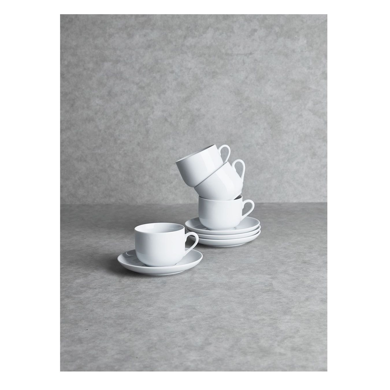 Tazze: Kaffeetassen mit Unterteller, 4 Stk "asw" – Nuovo e nell'imballaggio originale da Wettingen venduto da kochshop 1