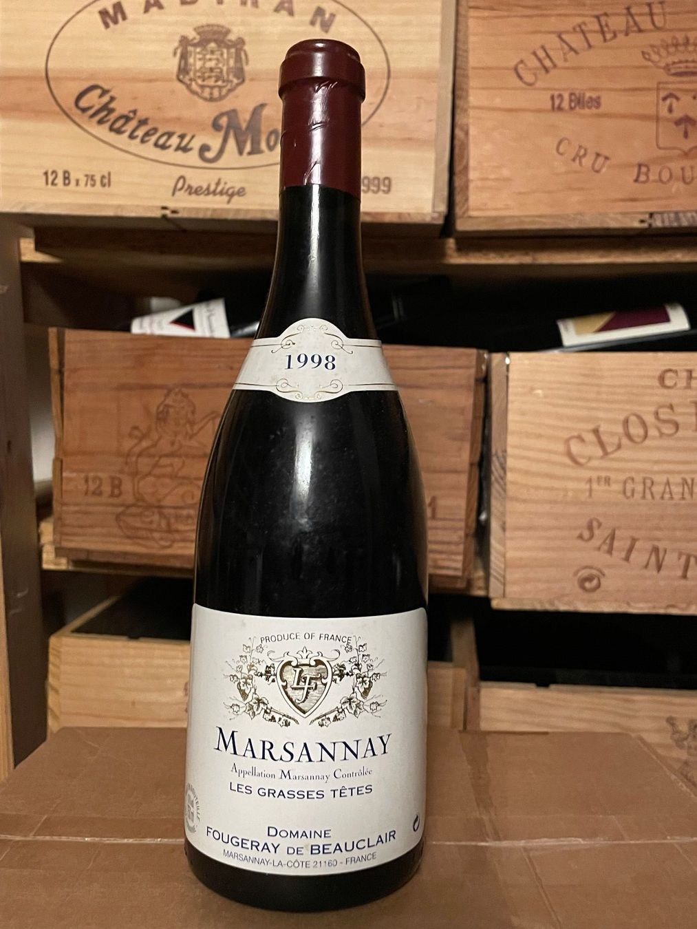 Wein: Marsannay, Les Grasses Têtes, 1998 – Neu (gemäss Beschreibung) aus Bern von Ndman