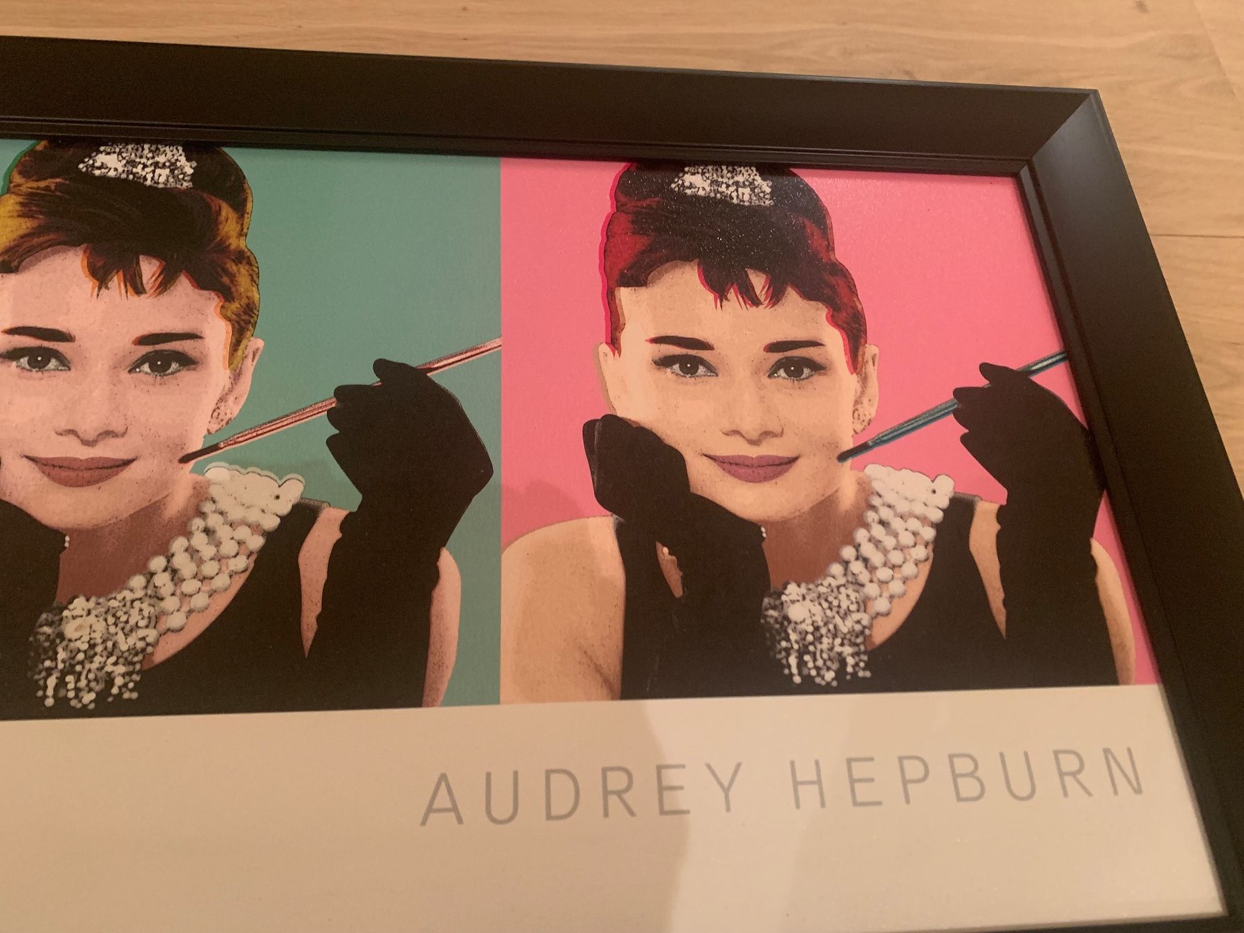 Dipinti: Audrey Hepburn - Tableau pop art encadré - – Usato da thonex venduto da begochiqui 1